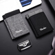 Tuzun Japanese short three-fold wallet for men college students canvas trendy high school thin coin wallet for boys niche card bag gray