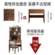 First Forest computer desk desk bookshelf integrated table home study table writing desk bedroom student writing desk small apartment table three-layer single table hazy walnut color 80cm self-assemble