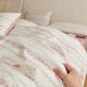 Nanjiren's four-piece bed set of cotton, small fresh sheets, quilt covers, pure cotton, student dormitory single quilt covers, spring and autumn home kit, Daisy 1.2m sheet three-piece set (quilt covers 150*200)