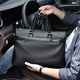 MOEPEQDAISHU Briefcase Men's Handbag Business Shoulder Messenger Bag Large Capacity Casual Commuting New Trendy Backpack Computer Bag Elegant Black 14 inches