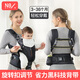 
Newberle baby strap front-heeling 3-36 months old baby dual-purpose for summer breathable and effortless baby-holding artifact [rotating waist, single wear] gray