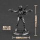 Yingtang Cyberpunk Desktop Ornements, Technological Sense D Metal Technology Cyberpunk Style Soldier Model Toys 098-48ACT-9848 COEUR COPIER BLANC