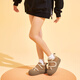 Camello (camello) más terciopelo botas de nieve cálida botas redondas zapatos de piel zapatos de pieles noreste botas para mujeres L23W245208 marrón (alto) 36