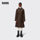Rains夏季长款防水夹克外套时尚风衣A-line Jacket Longer/12040 深棕色 S 160/80A （尺码偏大）