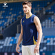 Kelme (Kelme) Sportsweste Sommer Neue schweißresistente und atmungsaktive Fußballtraining ärmellose T-Shirt Laufen kontrastierende Top Navy Blue XL