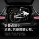 FOREVER Folding Bikes for Children and Children, Mountain Bike Portable Shimano Speed ​​Bike Silver Gray 20 Inch Single Speed