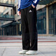 Adidas Herrenhosen 24 neue Arten von Lauftraining Sporthosen bequeme atmungsaktive Windschutzhosen Stricker Jogginghosen Casual Hosen GK9273/Klassiker Schwarz-Terry/A größerer Größe XL 185/92