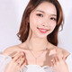 Fiber beam (QIANSHU) platinum necklace women's pt950 platinum pendant love letter tassel clavicle chain platinum necklace weight about 4-4.1 grams length about 41+2.5 cm lov