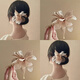 Meng Keduo New Chinese Flower Ancient Style Hairpin Women's Tassel Hair Fork Chinese Style Hanfu Headdress Step-Shaking Hair Accessories Hairpin Hairpin Champagne Color 1