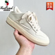 Western Region Camel Men's Shoes 2025 Spring Black and White Shoes Men's Panda Skateboard Shoes Breathable Casual Sports Small White Shoes Men's Trendy Shoes White and Black [9909] Low Top - Camel Official Product 39 Standard Sports Shoes Size