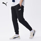 PUMA loose printed sports trousers and sweatpants men's new winter casual knitted pants 679607 black-01 XL (185/82A)
