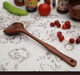 ERISI NEU 304 Edelstahl Spatel verdickte Pfarranbraten-Schaufelhausküche Anti-Scenen-Rührlöffel Colander Küchenutensilien Kemu (3519 cm Baumfarbe) Biegung 215