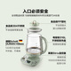 Buydeem health pot for home use can be reserved. Fully automatic bird's nest stewing pot. All-round steaming and stewing. Multi-function tea maker. Insulated all-glass constant-temperature boiling flower teapot. Holiday gift. Light cedar green - set meal K165 (including stew pot) + steamer 1.5L