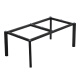 XMSJCHENGJIA Plaza de roca Soporte de losa de losa de roca Mesa Mesa de mármol Pats Ceramic Tile Feet Base de mesa de madera simple sin haz medio adecuado para 14070 mesa de pie recto negro