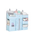 Mexueer crib Seitenaufbewahrungstasche Hängende Beutel Aufbewahrung Baby BB Windel Nicht-schwankes Wischpapierpapier Rack Hanging Bag Hanges Korb Himmelblau (abnehmbar)