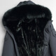 NLMN Winter Winter Wind Fur Integrated Mink Inner Inner Inner For Men's Casco Europeo y American Coat Europeo y American Gris L