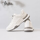 Millies Top -Layer Cowide Frühling und Herbst Outdoor Wanderschuhe Herrensportschuhe Casual Schuhe atmungsaktive dünne Herrenschuhe u1098 Weiß 39