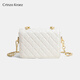 Crtnzo Kroez Sitio web oficial Bolsa Bolsa para mujeres 2025 NUEVA BOLSA PEQUEÑA Crossbody Bag Cirtieno Cumpleaños Chino Día de San Valentín Regalo Bolso de mujer White-CK Regalo para mujer para novia y novia Senedor de alta gama de alta gama
