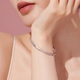 Lukfook Jewelry Platinum 950 Crushed Ice Platinum Bracelet Solid Bracelet Price G07TBPB0017 56mm-24.08g (including labor cost 1950 yuan)