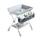 Table de la couche de couches Tillysen Table de soins de soins pour bébé pliable table de soins de soins de bébé pliable Table de la salle de bain Perf blanc - GU château gris [levage et abaissement] Réglage à trois vitesses