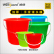 Weijia red bucket portable 15L plastic bucket thickened plastic water storage bucket