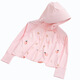 Yuou 2025 Summer New Children's Hooded Sun Protection Clothing for Boys and Girls Outdoor UPF50+ Anti-UV Ice Silk Jacket JQM Pink (Print) UPF50+ 110
