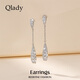 Qlady temperament tassel drop earrings for women 2023 new silver needle earrings women's earrings niche design high-end white gold no Specifications