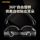 ANTENG隔音耳罩防噪音工业级睡觉学习专用一体头戴式专业降噪耳罩 升级版黑色 【美国NVLAP认证降噪37分贝】
