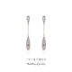 Qlady temperament tassel drop earrings for women 2023 new silver needle earrings women's earrings niche design high-end white gold no Specifications