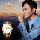 OLEVS Swiss certified brand couple watch a pair of mechanical watch men and women watches automatic night light waterproof trend couple OLEVS-6629-brown leather room white couple
