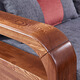 Guangming Möbel Massives Holzsofa Ecksofa Kombination Sofa abnehmbar waschbarer Shuiquliu Sofa Modernes chinesisches Sofa 3884a Einzelperson