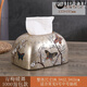 Keramik Tissue Box Wohnzimmer Licht Luxus -Karton Haushalt Europäische Ornament Serviette Amerikanische Kreativität 1047 Blue Warbler Blüte