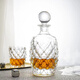 
Liaofengxuan Cross-border Crystal Glass Whiskey Wine Bottle Wine Bottle Wine Pot Refrigerator Wine Bottle Wine Glass Wine Tool Set 15868 850ml