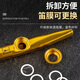 Shanbekazudi Kazoo Metal Guitar Ukulele Accompaniment Unpopular Small Musical Instruments Simple Teeth Protective Glacier Silver (Give a gift with lanyard)