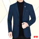 Xianhuai small suit men's top suit spring and autumn new middle-aged men's jacket casual daddy suit red stripes 3XL 190 (165-180Jin [Jin equals 0.5 kg])