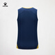 Kelme (Kelme) Sportsweste Sommer Neue schweißresistente und atmungsaktive Fußballtraining ärmellose T-Shirt Laufen kontrastierende Top Navy Blue XL