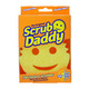 SCRUB DADDY dishwashing sponge imported from the United States smiley face cleaning scrubbing dish wiping scouring pad magic cleaning household rag single sided yellow 1 piece