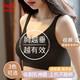 猫人内衣女士薄款无钢圈文胸大胸显小无痕聚拢防下垂运动性感胸罩黑M