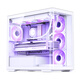 JONSBO D300 white MATX chassis (column-less curved sea view room/360 radiator/ATX power supply/10 fan positions/Type-c Gen2 10Gbps+)