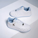 KAPPA women's shoes, high-value board shoes for women 2025 summer new versatile sports shoes thick sole breathable small white shoes for women Classic white/iceberg blue 38