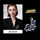 Eternelle French eternal Austrian crystal brooch high-end swan corsage temperament silk scarf buckle gift