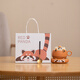 Heart-friendly panda tea and coffee cups for boys and girls birthday gifts for boys and girls ceramic mark water cups for girls with good looks souvenirs