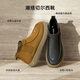 Belle Retro High-Top Casual Kurzstiefel Herren Winter Neue britische ein-Fuß-Chelsea-Stiefel plus Fleece A1677DD4 Pre-Sale Black-Fleece 40 (250 mm)