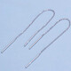 Fiber Bundle (QIANSHU) Valentine's Day Gift pt950 Platinum Ear Wire Women's Tassel Platinum Ear Wire Earrings Earrings Women's Earrings Weight Approximately 1.25-1.35 Grams Total Length Approximately 9cm Platinum