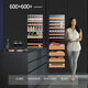Gironde Embraco frequency conversion external door embedded red wine cabinet constant temperature wine cabinet tea beverage cabinet can be externally hung kitchen cabinet door seamless embedded installation home frequency conversion external door + multi-function dual temperature 109 bottles