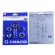 Paquete de reparación de tigres sranqi 395/49/495/695/1095 7900 Piezas de sellado rociadas 248212 Graco 695/1095 Anillo de sellado