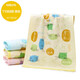 Gold number children's gauze towel pure cotton thickened soft absorbent children's towel Class A cartoon household baby face wash towel 1068 yellow 1 piece