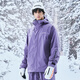 
NOBADAY single and double snowboard jacket thickened warm tops men's professional windproof waterproof cold-proof hooded jacket for women in winter black S