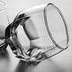 Ocean imported lead-free glass household heat-resistant tea cup water cup thickened whiskey cup beer cup drinking cup 6 whiskey cups (340ML)