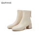 
Daphne (DAPHNE) short boots for women British style thick heels high heels autumn 2025 new versatile women's boots off white 37 (235mm) standard code